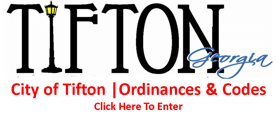 City of Tifton Ordinances Website