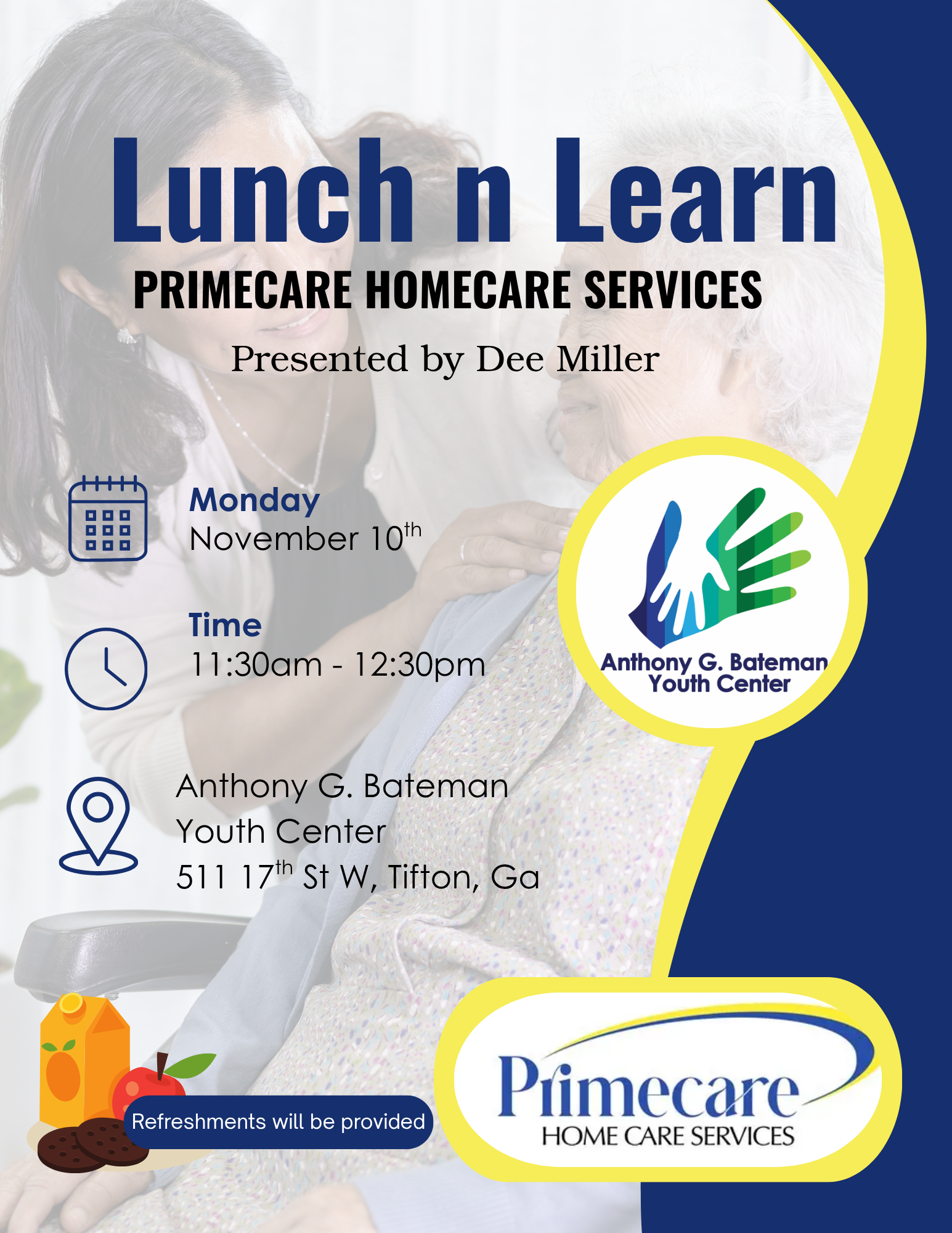 Lunch N Learn  PrimeCare Homecare Services