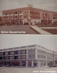 Before and after reconstruction of Myon Hotel