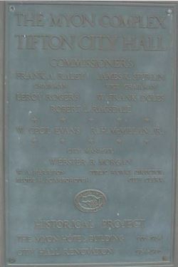 City Hall plaque